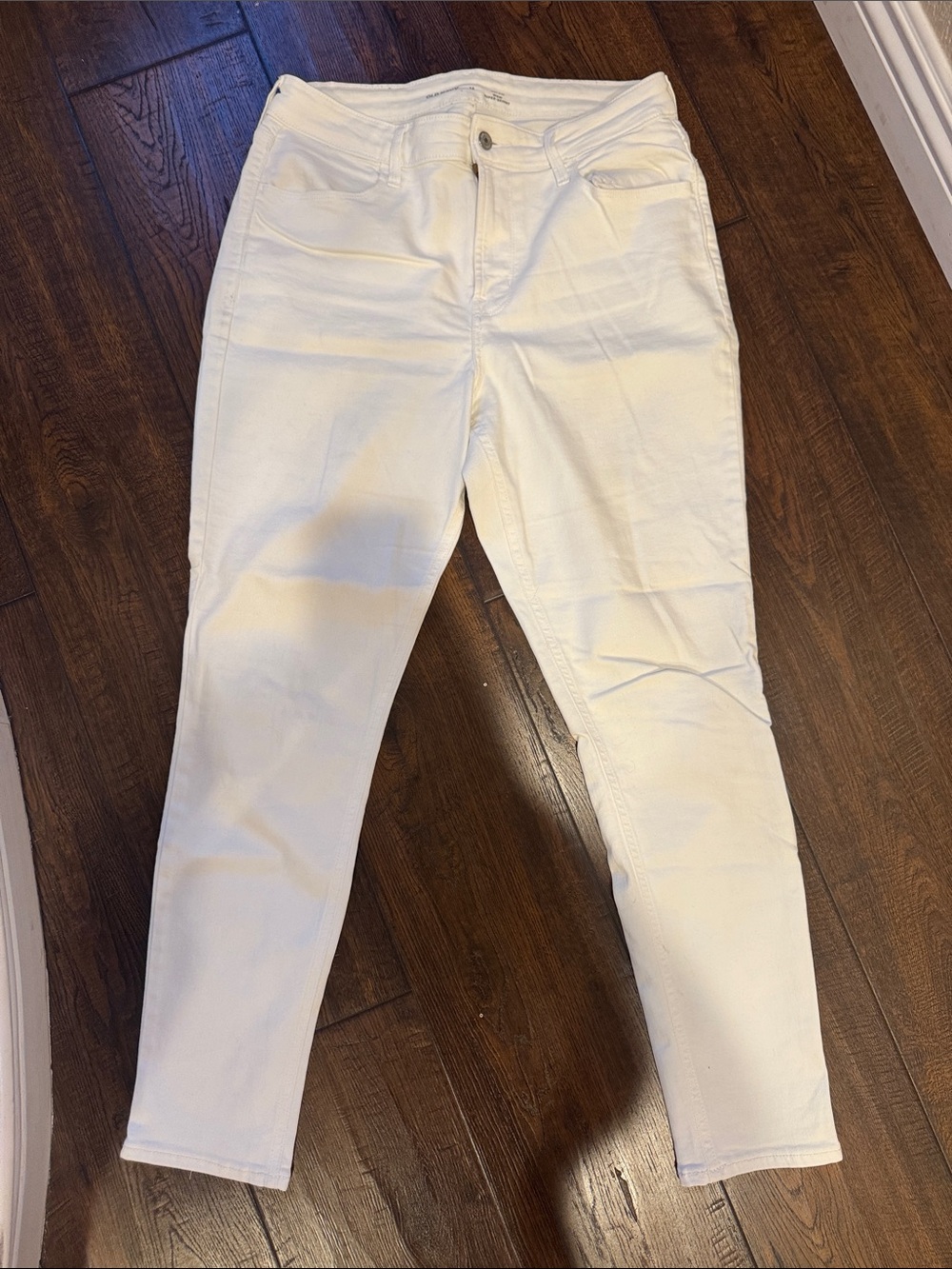 Old Navy Women's White Ankle Skinny Jeans